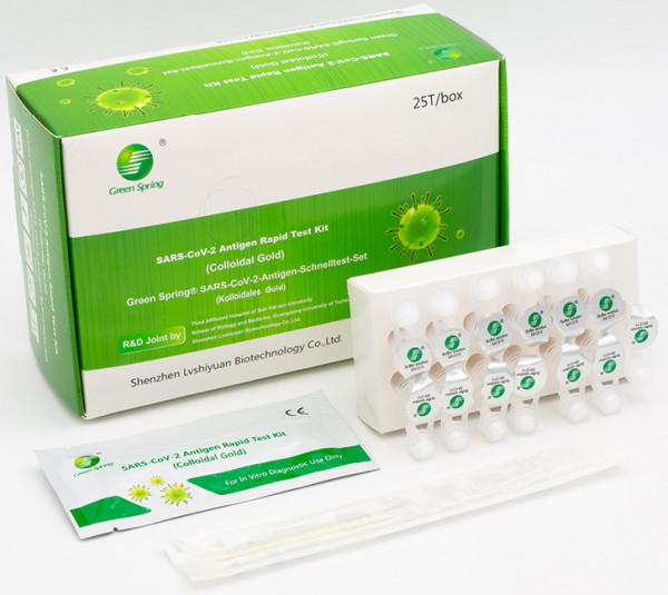 Green Spring® PROFI SARS-CoV-2-Antigen Schnelltest (kolloidales Gold) 4in1 Profitest (25 Stück)