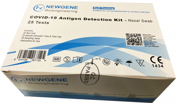 NEWGENE (1er Laien) COVID-19 Antigen Test Corona Laientest CE 1434 - Schnelltest (1 Stück)