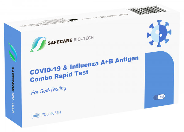 Safecare Influenza A+B & Antigen Covid-19 Combo Rapid Test