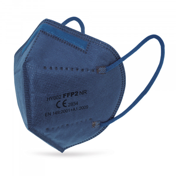 CN FFP2-Maske blau - einzeln verpackt (25er Box)