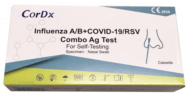 CorDx RSV+Influenza A/B+Covid-19 Combo Ag Test