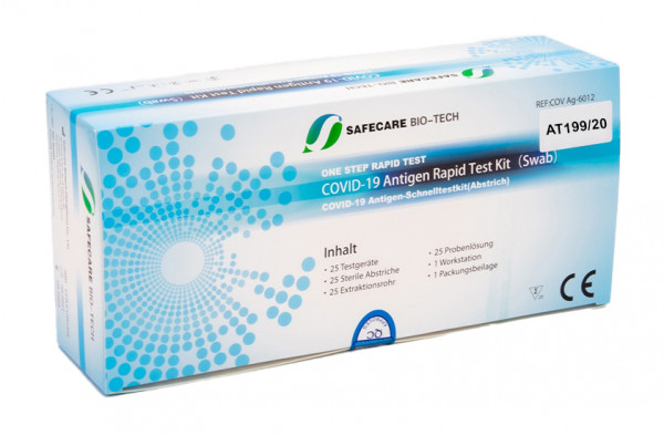 Safecare Bio-Tech Covid-19 PROFI Antigen-Schnelltest (25 Stück)